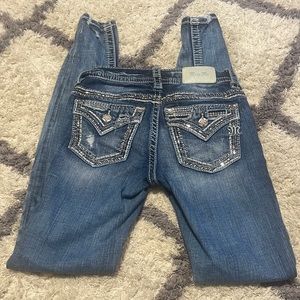 Miss Me Jeans Size 23 Inseam 31.5 Mid Rise Skinny